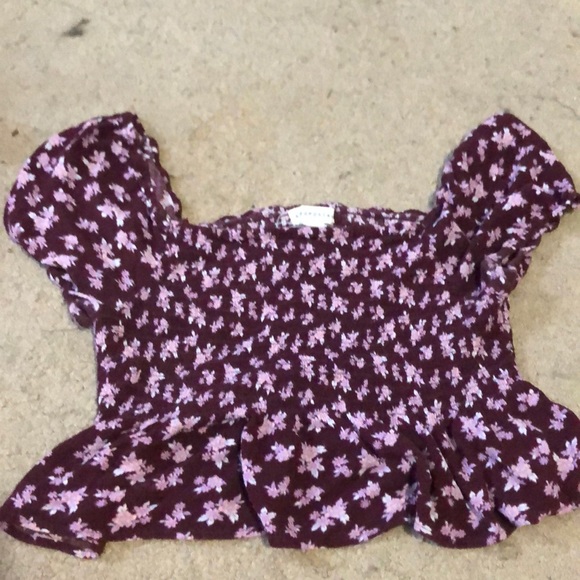 aeropostale cropped flowy shirt - Picture 1 of 1